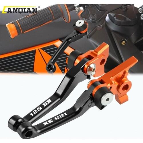 Motorcycle Accessories CNC Aluminum Dirt Bike Handle Folding Brake Clutch Lever For 125SX 125XCW 125 SX XCW 2016 2017 2018