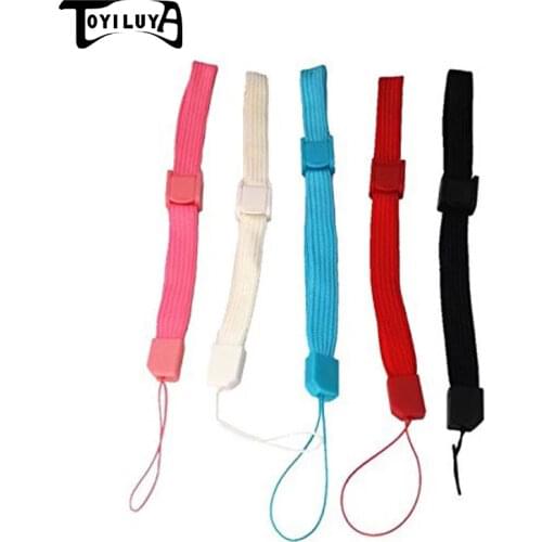 100pcs/lot Colourful Safety Handle Wrist Strap Set For Wii WiiU/ New 3DSLL /3DS Remote Controller PS3 MOVE Strap PSVITA Game