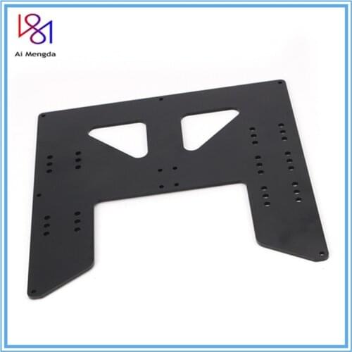 Black Anet A8 A6 3D Printer Upgrade Y Carriage Anodized Aluminum Plate For A8 A6 Hotbed Support Or Anet I3 3D Printers