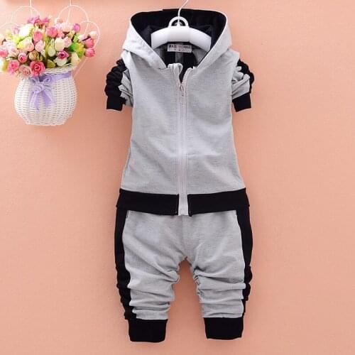 Long Sleeve Baby Boys Set Autumn Winter Hooded Sweatshirts+Pant Baby Clothing Set Baby Boy Clothing Sport Kid Clothes Suit