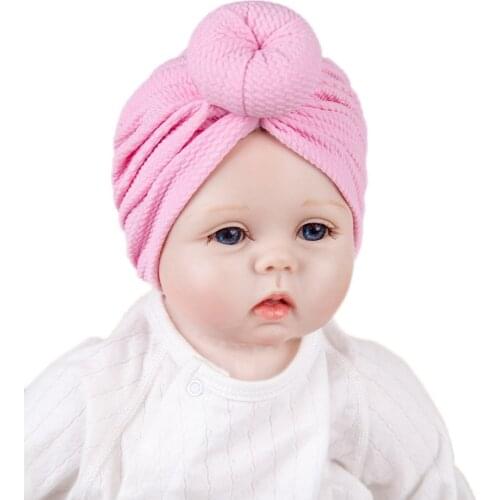 Toddler Solid Headbands Hats Kids Baby Boys Girls Knotted Hat Beanie Headwear Accessories Infant Girls Newborn Indian Headwrap