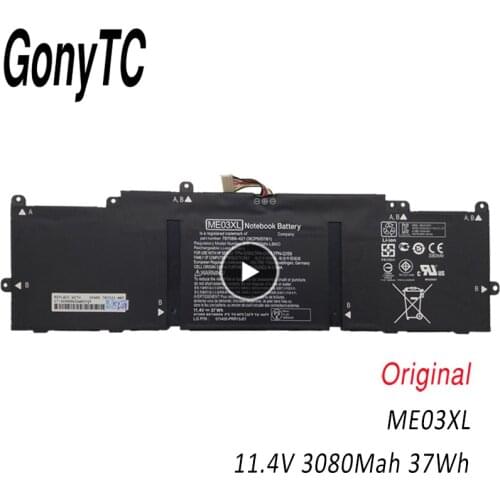 GONYTC ME03XL Original Battery for HP Stream 11 13 Series 13-C010NR 787089-421 787521-005 HSTNN-UB6M TPN-Q154 TPN-Q155 TPN-Q156