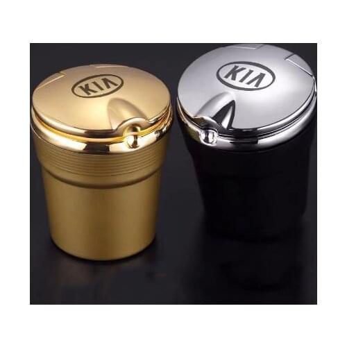 Car Ashtray Zhiran Sorento Interior Modified Car Ashtray Dedicated Luminous LED Car Ashtray For Kia K2 K3 K4 K5 Freddy KX3 KX5
