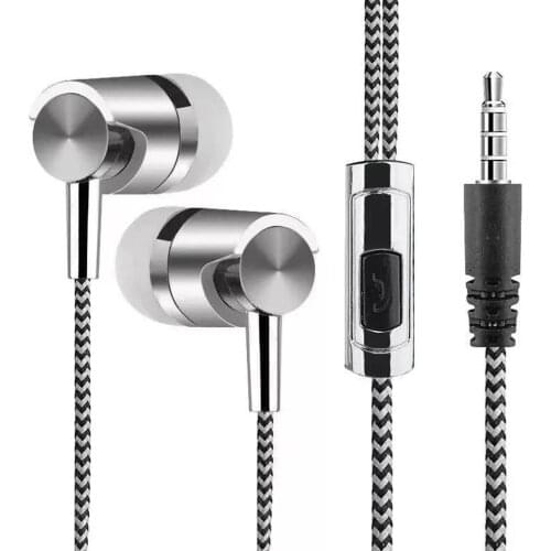 Professional KY-38 200Hz-20000KHz 32 ohm Color Cloth Line Heavy Bass Sound In Ear Music Earphones Universal Mobile Phone Headset
