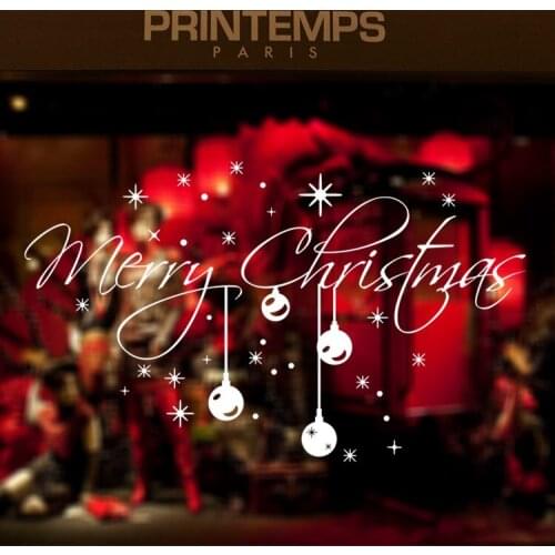 Christmas Snowflakes Christmas Glass Sticker Shop Window Glass Background Wall Decoration Wall Stickers