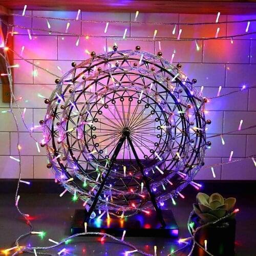 LED Lichterkette,10M LED Draht Batterie Mit 100 LEDs 16 Colors Fairy Lights Wasserdicht Stimmungs Fur Zimmer, Innen, Weihnachten