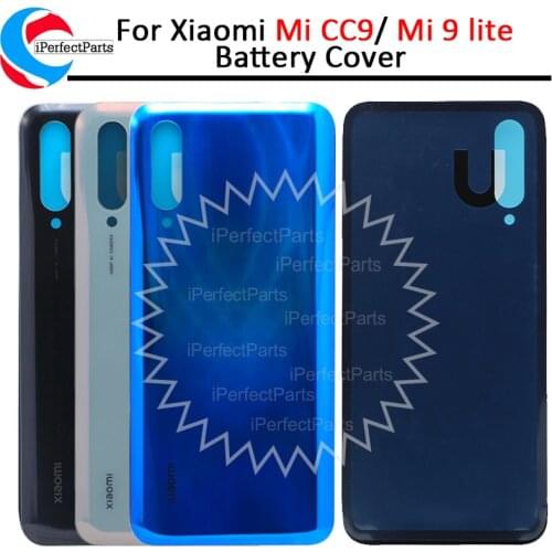 For Xiaomi Mi CC9 Back Battery Cover Rear Glass Door Case For Xiaomi Mi 9 lite Back Cover