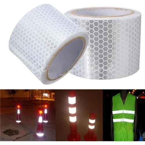 1m x 5cm Reflective Safety Warning Conspicuity Tape Film Car Body Sticker School Bus Motorcycle Waterproof Stickers