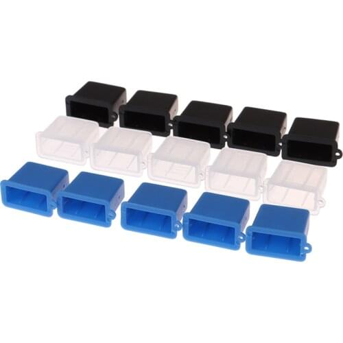 10Pcs USB Type A Male Anti-Dust Plug Stopper Cap Cover Protector