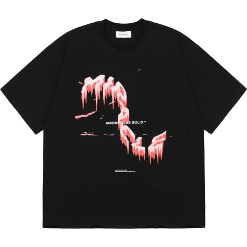 2021 Summer Cotton Fashion Brand Short Sleeve T-shirt For Man Oversized Men Hip Hop Mens Graffiti Cartoon Printed T-shirts A7006