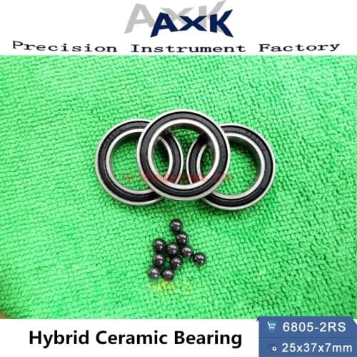 2019 Sale 6805 Hybrid Ceramic Bearing 25x37x7 Mm Abec-1 ( 1 Pc ) Bicycle Bottom Brackets & Spares 6805rs Si3n4 Ball Bearings