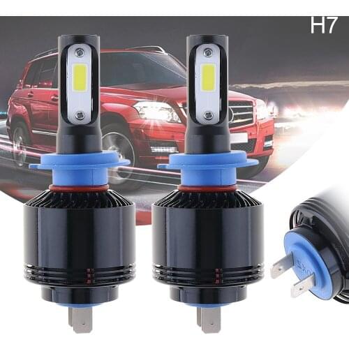 72W H7 H4 / HB2 / 9003 H8 / H11 8000LM 6000K All-In-One without Line LED Headlight Kit Hi/Lo Beam Bulbs Automotive LED Headlamp