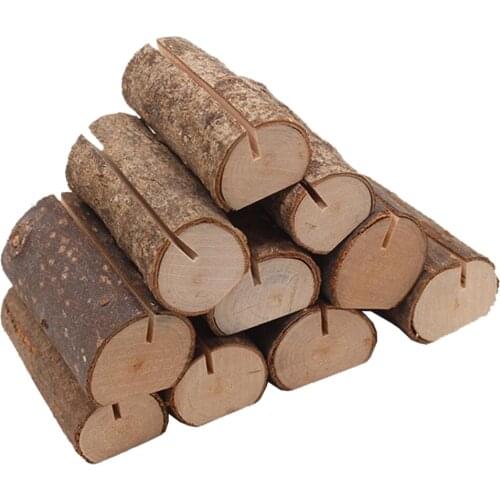 80pcs Wedding Place Wooden Card Holders Table Number Holder Stands for Decorations