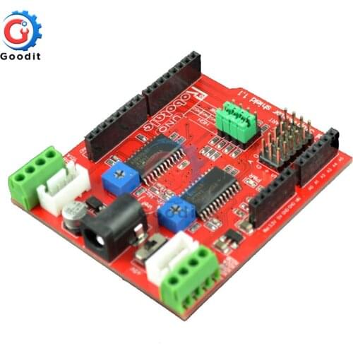 A3967 Dual Stepper Motor Driver Shield Module two-channel IO PWM CNC 3.3V 5V Stepper Motor Driver Module