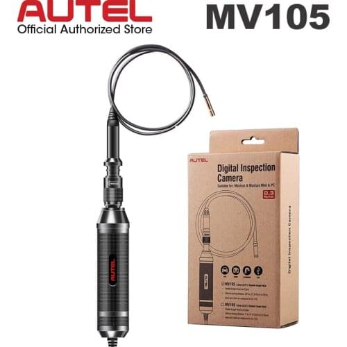 Automotive Inspection Camera Autel MaxiVideo MV105 Diagnostic Videoscope 5.5mm Digital Inspection Endoscope for Easy Inspection