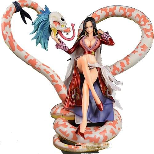ONE PIECE Boa Hancock Nine Snake Sexy Sitting Posture Oversized Figure Model Decoration Scenery Collection Toy Gift