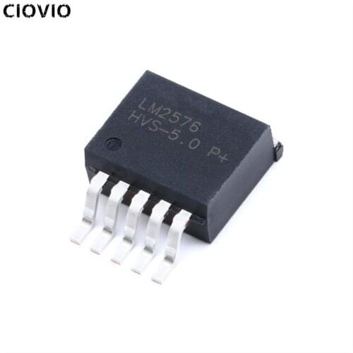 CIOVIO 5PCS LM2576HVSX-5.0/NOPB LM2576HVSX-5.0 TO263-5 LM2576-5.0 LM2576HVSX TO-263 LM2576