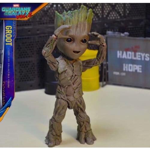 Disney Marvel Guardians Of The Galaxy Little Tree Person Groot Joint Movable Action Figure Toy Collection Hand-made Kawaii Gift