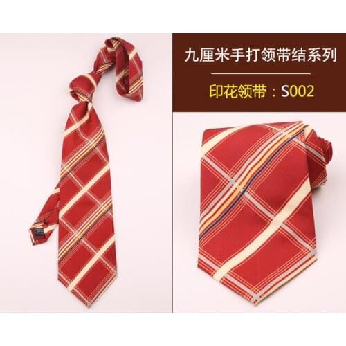 Retro pattern tie for men and women 9CM wide version hand print flower personality creative handsome trend