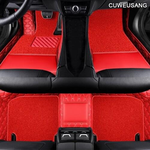 CUWEUSANG Custom Car floor mat For ford fusion fiesta mk7 s-max ranger explorer 5 Mondeo kuga Edge accessories waterproof carpet