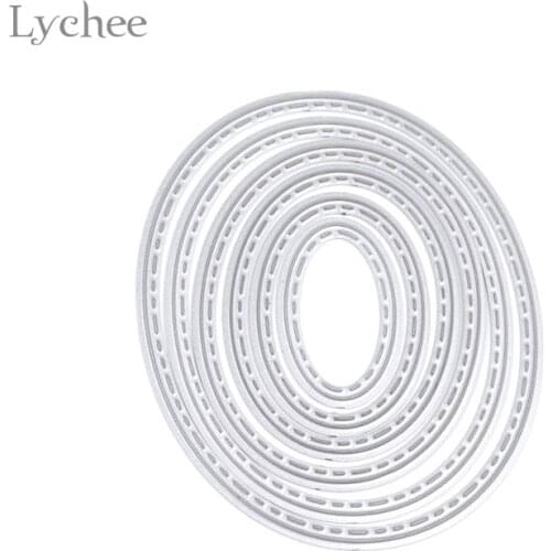 Lychee Life Ellipse Metal Cutting Dies Stencils DIY Scrapbooking Decorative Embossing Folder Paper Cards Die Cutting Template