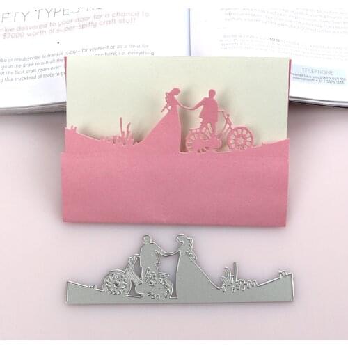 DUOFEN METAL CUTTING DIES wedding lovers for DIY papercraft projects Scrapbook Paper Album 2020 new