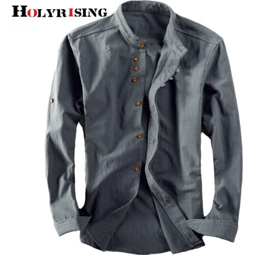 M-7XL рубашка мужская Mens casual linen shirt Mens Summer Long Sleeve Cotton Linen Breathable Shirts Style Solid Male Shirts