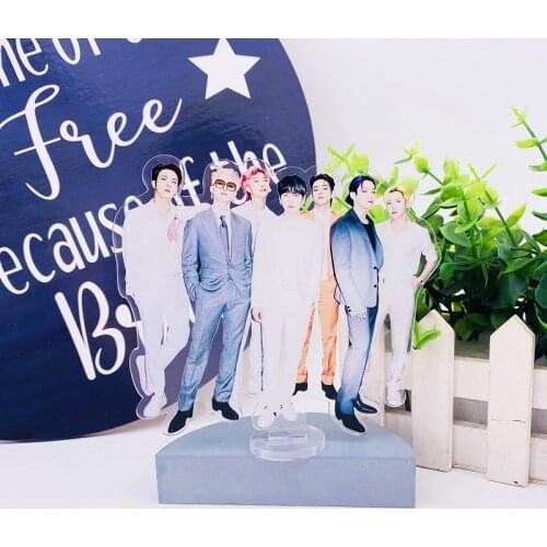 Kpop Butter New Album Acrylic Stand Figure Model Jungkook V Jimin Suga Jhope Action Stand Desk Decoration Fans Gift Collection