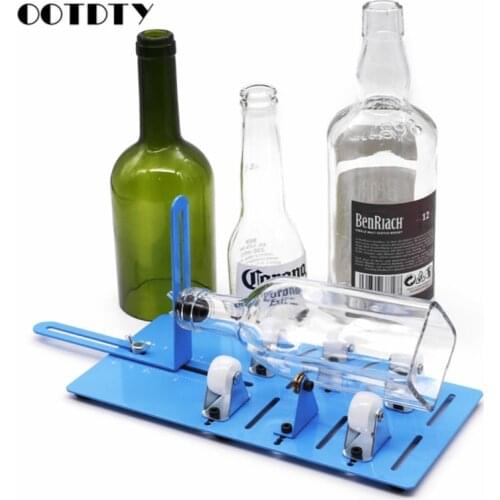 Adjustable DIY Glass Bottle Cutter Tool Square Round Wine Beer Cups Cutting Machine