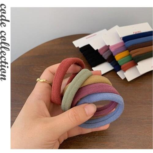 100pcs/Lot 5cm women Tools Rubber Band Hair Ropes Gum Ponytail Holders HairBand Hair Accessories Elastic Hair band headwear