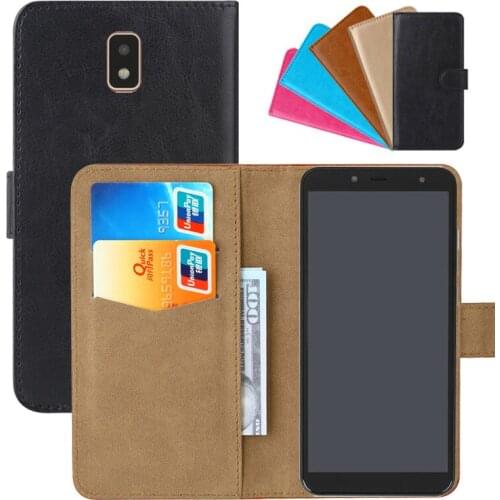 Luxury Wallet Case For DEXP BS160 PU Leather Retro Flip Cover Magnetic Fashion Cases Strap