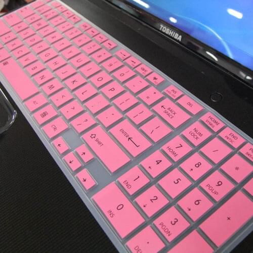 15'' 17'' Silicone keyboard cover for Toshiba Satellite C55D C55D-B5102 L50 L50D L50-A L850D L855 C50-AT03W1 M50-AT02S1 M50D