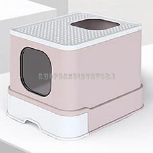 Cat Litter Basin Fully Closed Drawer Top In Anti Splash Deodorant Excrement Basin Extra Large Cat Toilet Cat Supplies