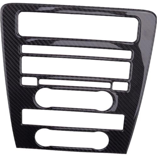 Carbon Fiber Interior Center Control AC CD Panel Cover Trim Decal Decoration Car fit for Ford Mustang 2009 2010 2011 2012 2013