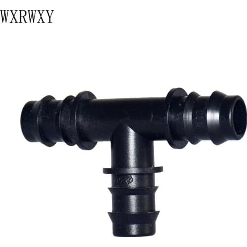 Wxrwxy 3/4 Tee barb 20mm garden irrigation water tee 3/4 irrigation connector barbed garden hose splitter 25 pcs