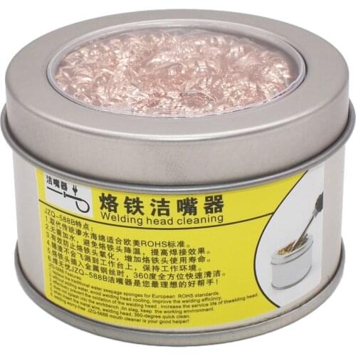 Protect Soldering Iron Tips Cleaning Ball Cleaning Nozzle Tip Copper Wire Solder Tip Cleaner Ball for Welding Mouth Clean