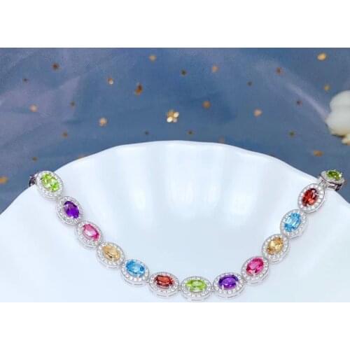 2019 Hot New Fashion Adjustable natural tourmaline Bracelet For Women Jewelry Gift