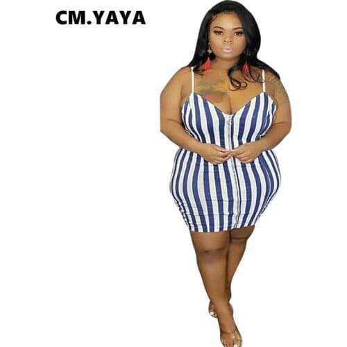 Plus size L-4XL women Striped Print Sleeveless spaghetti strap Bodycon Midi Dress sexy night Club Party dresses vestido GL083