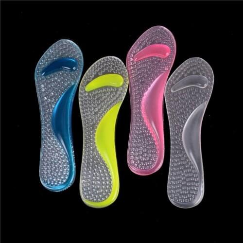 1Pair Women Non-Slip Arch Heel Pad Cushion Support Silicone Gel Pads Shoes Insole