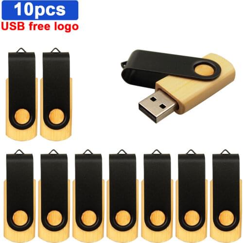 10pcs/lot wood Maple wood free LOGO usb flash drive usb 2.0 4GB 8GB 16GB 32GB 64GB photography gift Walunt wood