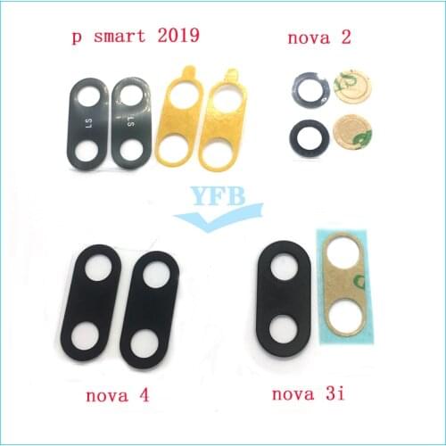 20pcs Rear Back Camera Glass Lens Cover For Huawei Nova 2 3i 4 P Smart Z Plus 2018 2019 2020 2021 With Ahesive Sticker Replaceme