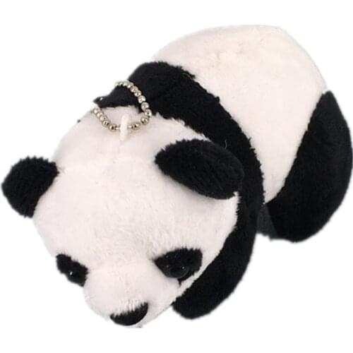 Cute little 10cm small panda plush toy , gift keychain plush toy , stuffed sea animal plush stuffed doll