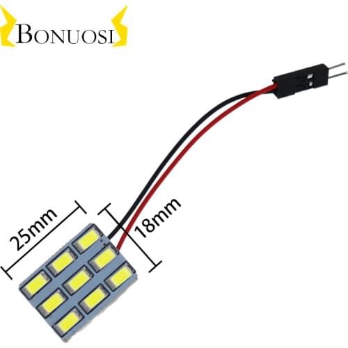 9SMD 24SMD 5630 Auto Car Dome Festoon Interior Bulb Roof Light Lamp T10 BA9S Festoon Adapter Base Reading light