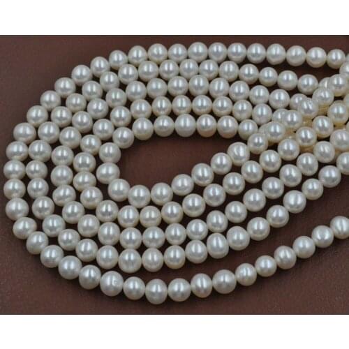 AA++ wholesale 8mm (7.5-8.5mm) near round white loose freshwater pearl