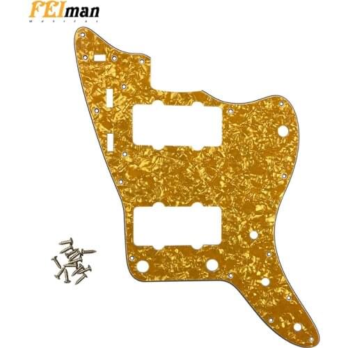 Pleroo Guitar accessories pickguards suit for fender US Jazzmaster guitar 13 holes Scratch Plate best quality for Replacement