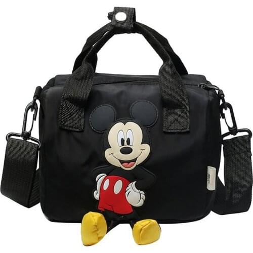 Disney Womens Handbag Cartoon Micky Mouse Small Shoulder Messenger Bags totes Girls Black Handbag