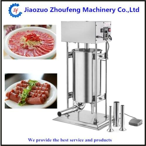 15L electric automatic sausage filler machine meat sausage stuffer maker