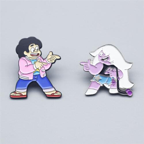 Steven Quartz Universe Enamel Brooch Originality Lapel Badge Denim Jacket Backpack Pin Decoration Childrens Fashion Gift