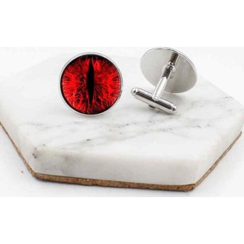 Europe and the United States creative new pupil cat eye series time gem men cufflinks
