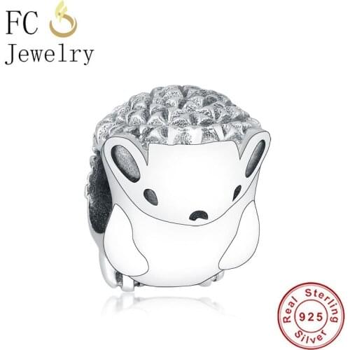 FC Jewelry Fit Original Brand Charm Bracelet 925 Silver Hedgehog Nino Bead Making Family Baby Daughter Berloque New Arrival